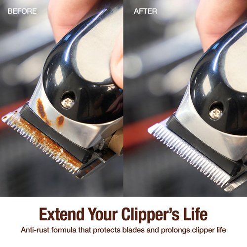 CLIPPERCIDE 5-in-1 Clipper Disinfectant Spray 15oz, 2 Pack | Cleans, Lubricates, Cools, Prevents Rust & Disinfects | Professional Clipper Spray for Barbers, Stylists & Pet Groomers | Made by BARBICIDE