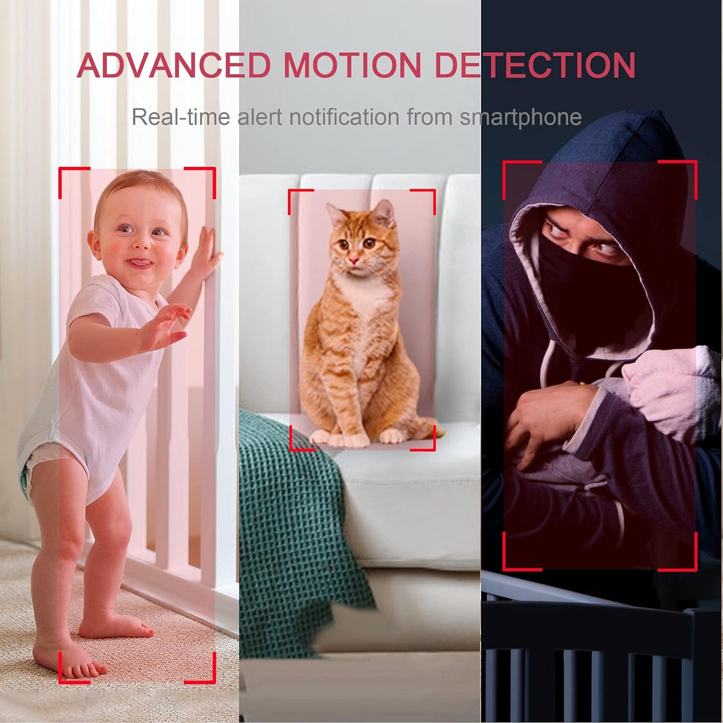 LaView 4pcs, 1080P, Security Cameras Home Security Camera Indoor Wi-Fi Cameras Wired for Pet, Motion Detection, Two-Way