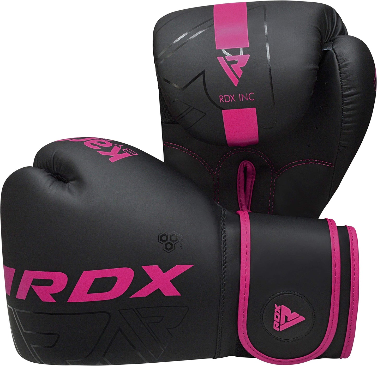 RDX Women Boxing Gloves, Pro Training Sparring, Maya Hide Leather, Muay Thai MMA Kickboxing, Adult, Heavy Punching Bag Focus Mitts Pads Workout, Ventilated Palm, Multi Layered, 8 10 12 14 16 Oz