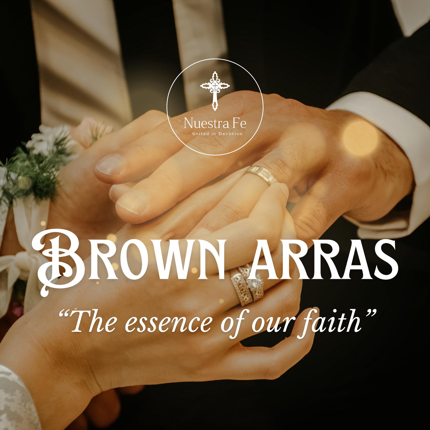 Nuestra Fe Arras para boda catolica Handmade in Mexico - Arras de boda catolica - perfect for lazo para boda catolica - monedas de boda - mexican arras - wedding coins catholic arras - wedding lasso