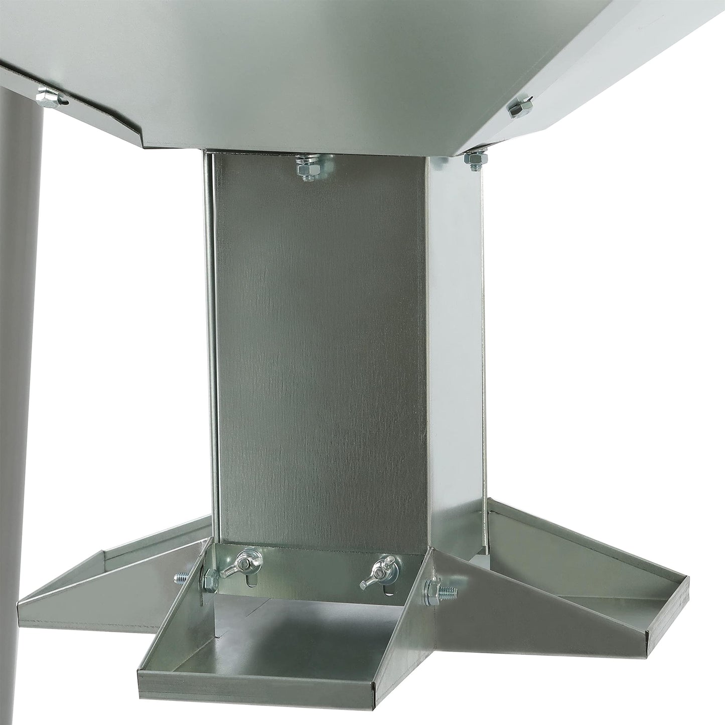 HECASA 450LB Capacity Big Game Gravity Deer Feeder Galvanized Steel Hunting w/o Foot Kit