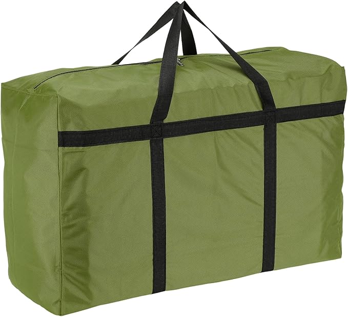 Extra Large Duffle Bag, 39 x 23 x 11 in Travel Big Duffle Bag with Zipper Handle Storage Foldable Waterproof Lightweight Bag for Women Men Travel Moving Camping (Green)