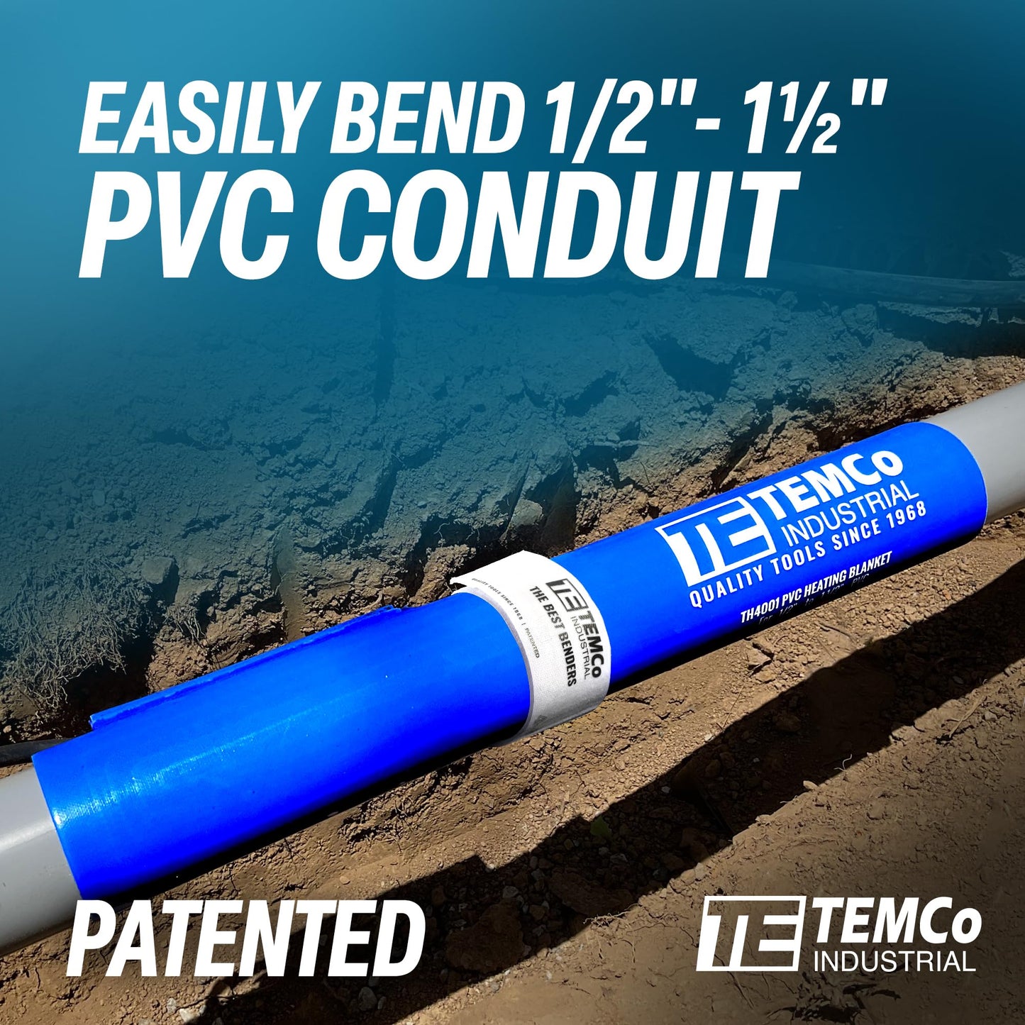 TEMCo TH4001 PVC Conduit Heat Blanket Bender 1/2" - 1 1/2"