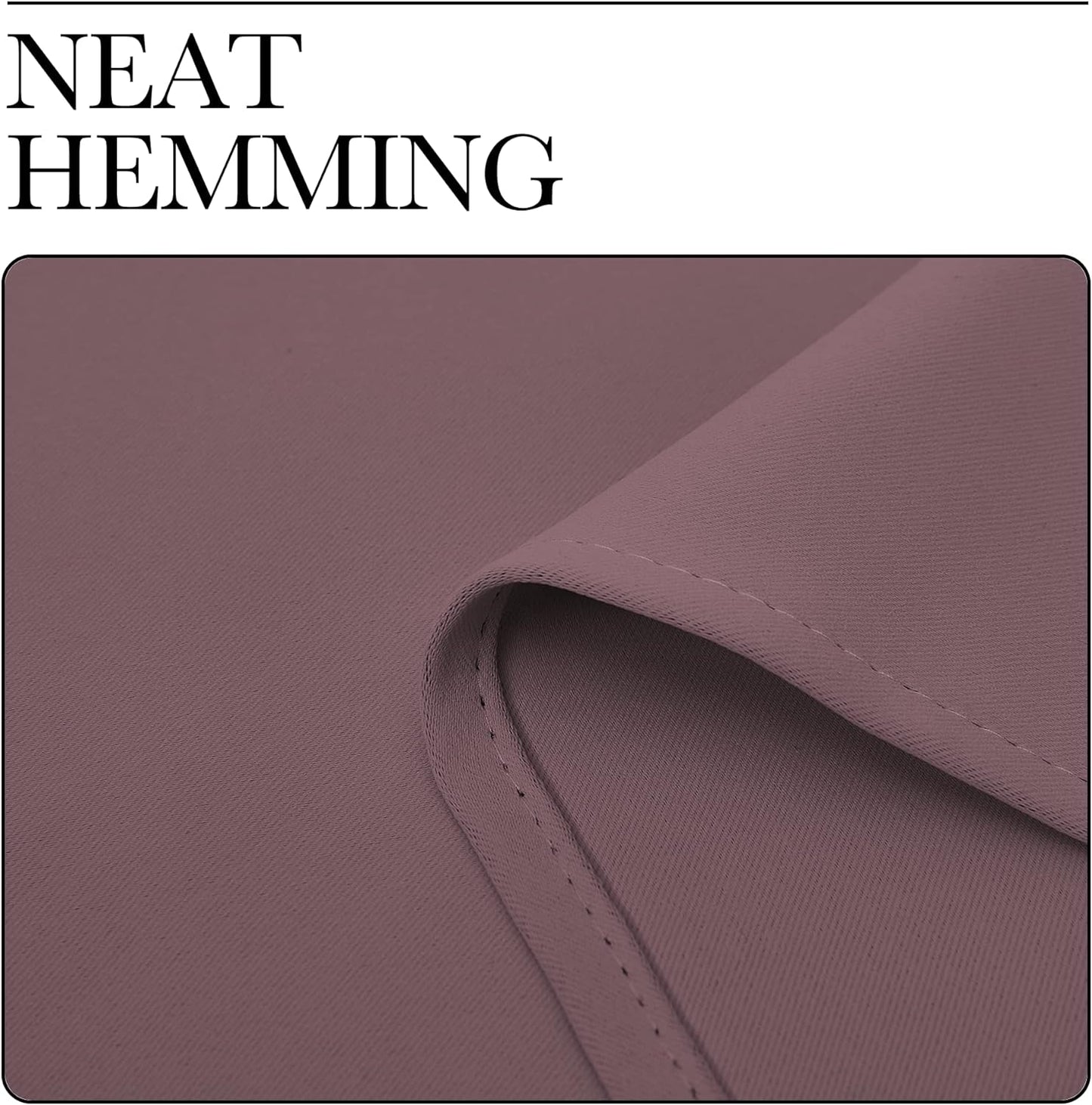 NICETOWN Thermal Insulated Blackout Curtain Panels - Dry Rose, 34x84 Inch, 1 Pair for Basement