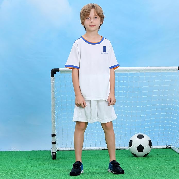 brooman Kids Indoor Soccer Shoes Boys Girls Soccer Cleats Athletic Turf Shoes