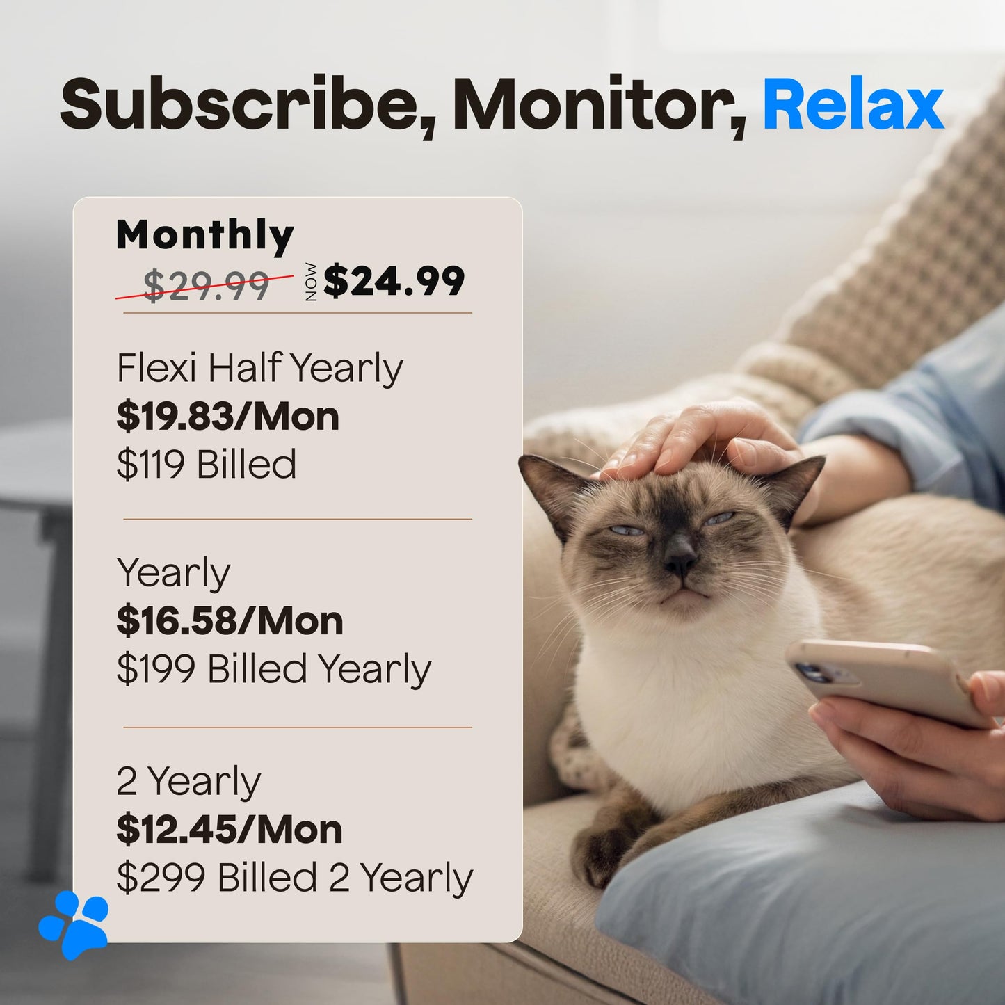 Waggle 4G Pet Temperature Monitor (Lite) - No WiFi Needed - Real Time App, SMS & Email Alerts - RV, Car & Home Safety Device - Power Outage Alerts - Subscription Required