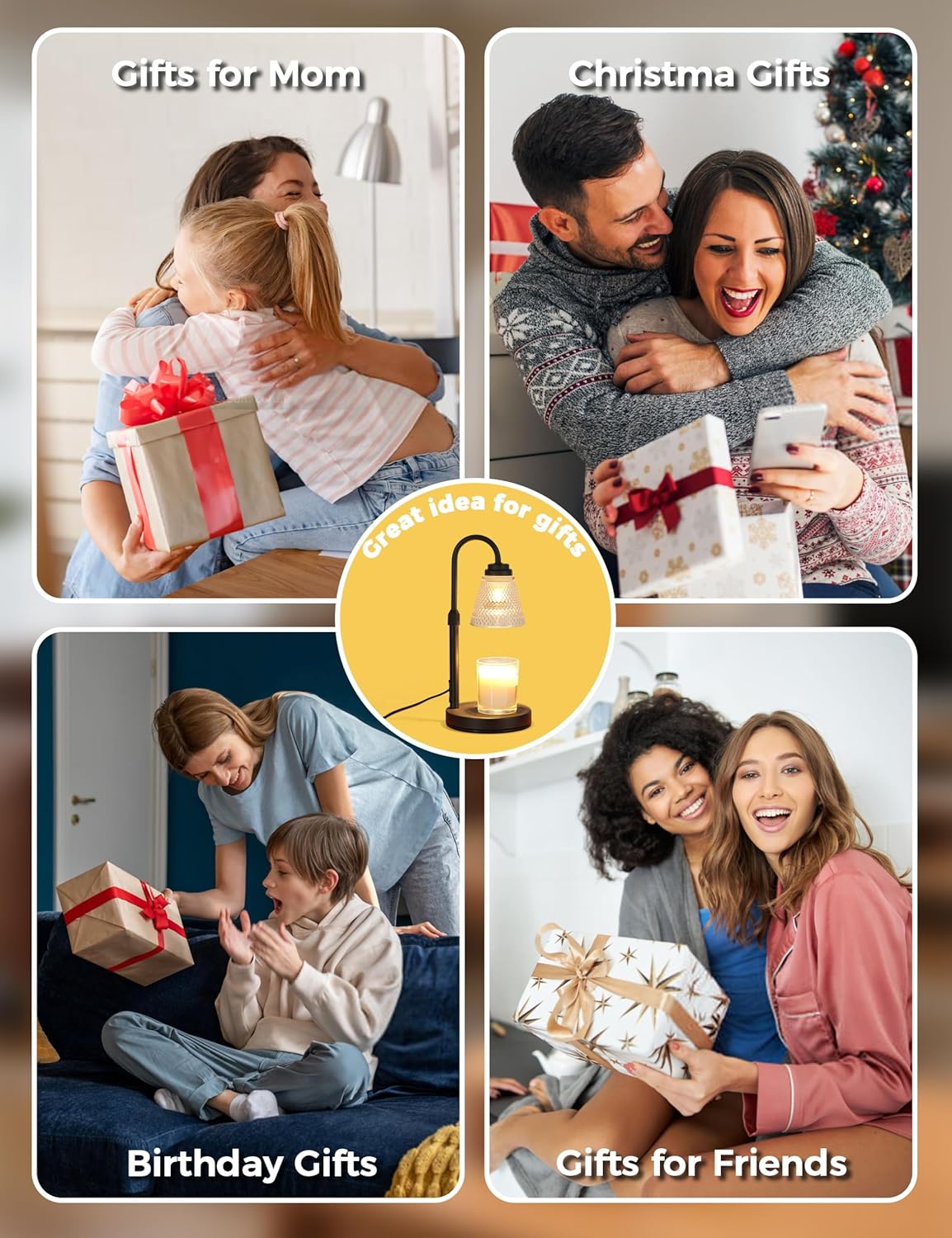 Skiennix Candle Warmer Lamp - Timer & Dimmer Feature | Perfect Birthday Gift for Mom, Women & Friends