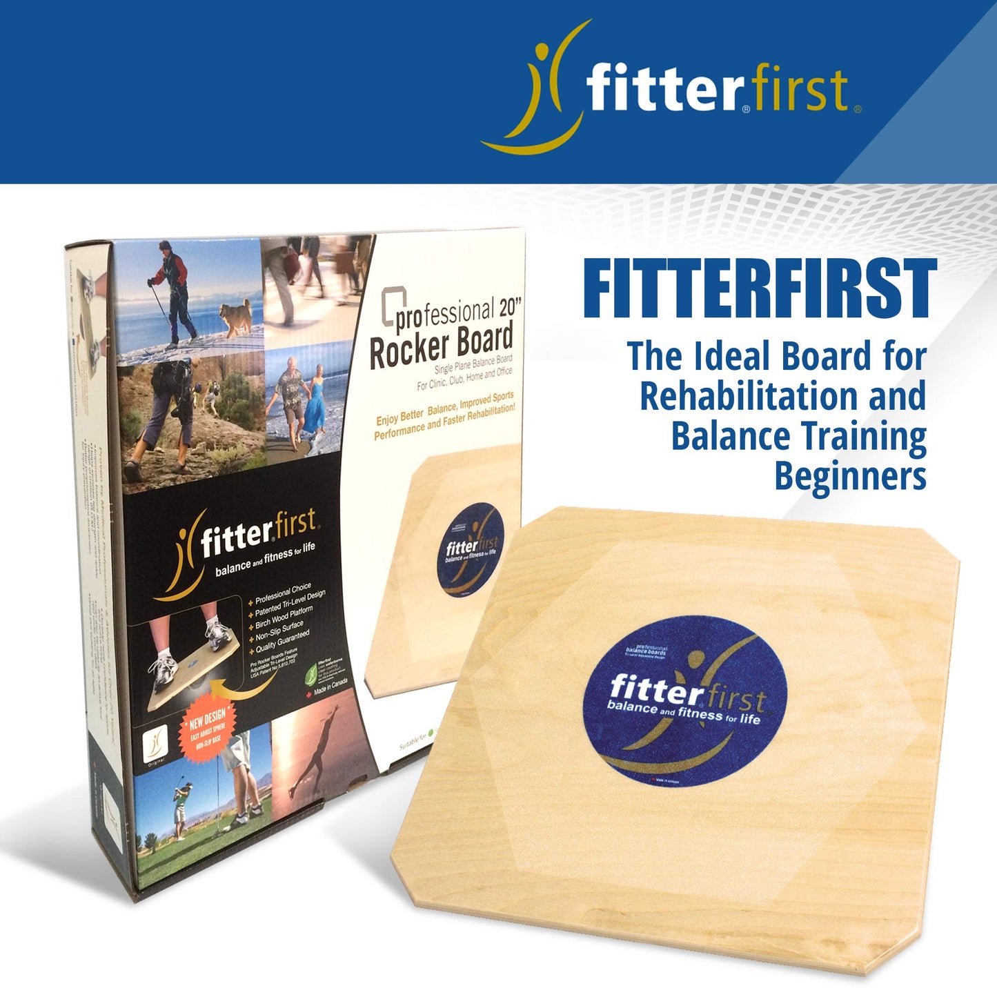 Fitterfirst Professional Rocker Board – 20”