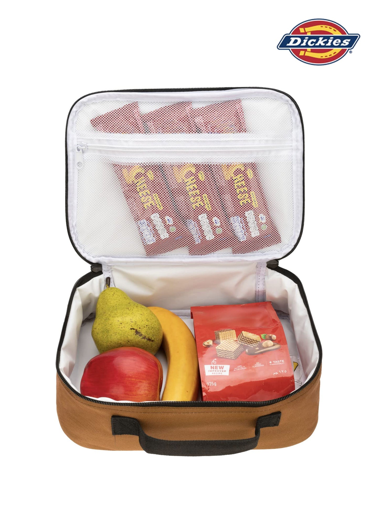 Dickies Kids Insulated Lunch Bag for School, Thermal Reusable Lunch Box for Kids, Boys, Girls - 8 Years Old and Up (Brown Duck)