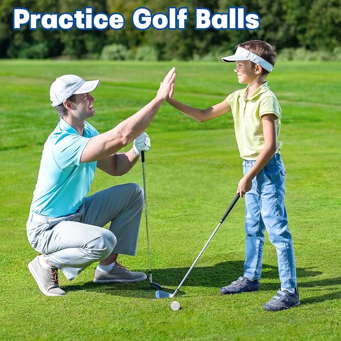 Coopay 72/150/300 Pack Practice Golf Balls, 42mm Plastic Golf Training Balls with a Drawstring Bag Hollow Sports for Swing Practice Driving Range Backyard Home Indoor Outdoor Use