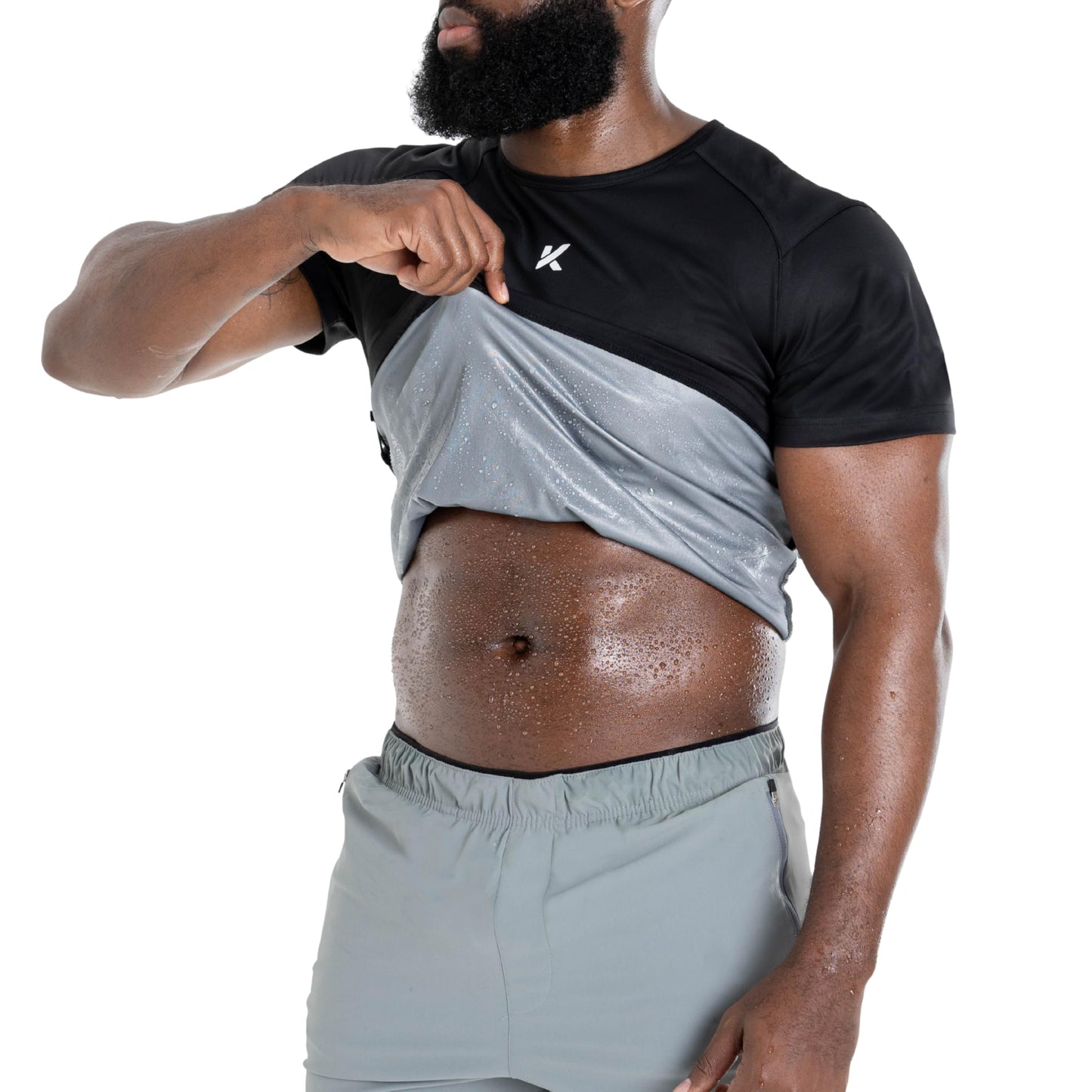 Kewlioo Pro Sauna Shirt for Men, Heat Trapping Pullover Sweat Vest, Men’s Sauna Suit for Exercise, Cardio