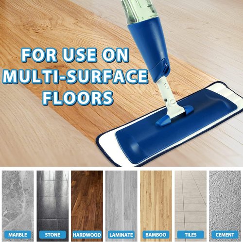 Mr. Scrub Microfiber Cleaning Pads - 3 Pack for Bona Mop | Reusable, Super-Absorbent, 18 Inch