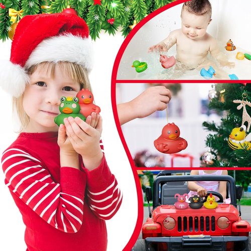 Advent Calendar - Rubber Ducks Bath Toys for Boys & Girls | 24-Day Christmas Countdown Gift
