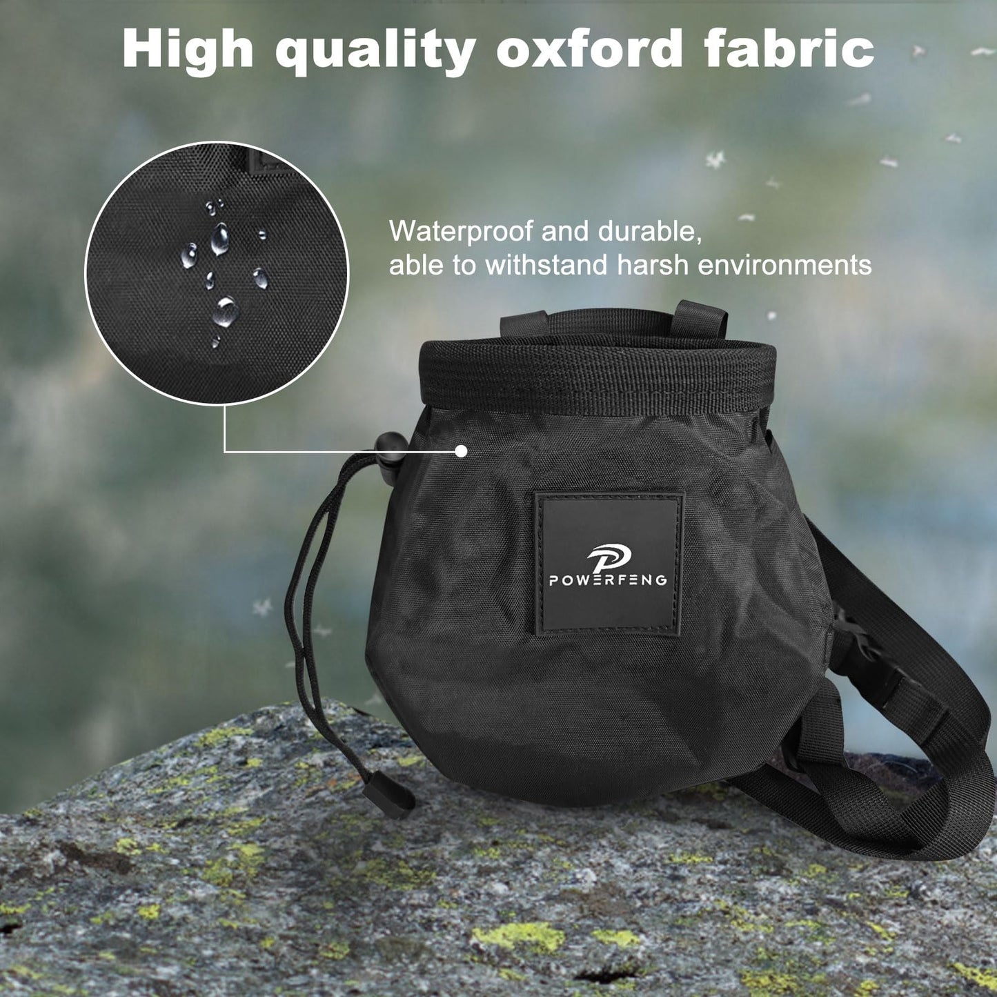 Chalk Bag for Rock Climbing & Bouldering: Outdoor Indoor Chalk Bag for Men & Women Climbing Equipment & Accessories
