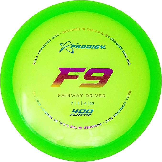 Prodigy Disc 400 F9 Disc Golf Disc - Understable Fairway Driver Disc Golf Disc for Beginners, Extremely Durable Golf Disc Golf Driver, 170-176g, Colors May Vary