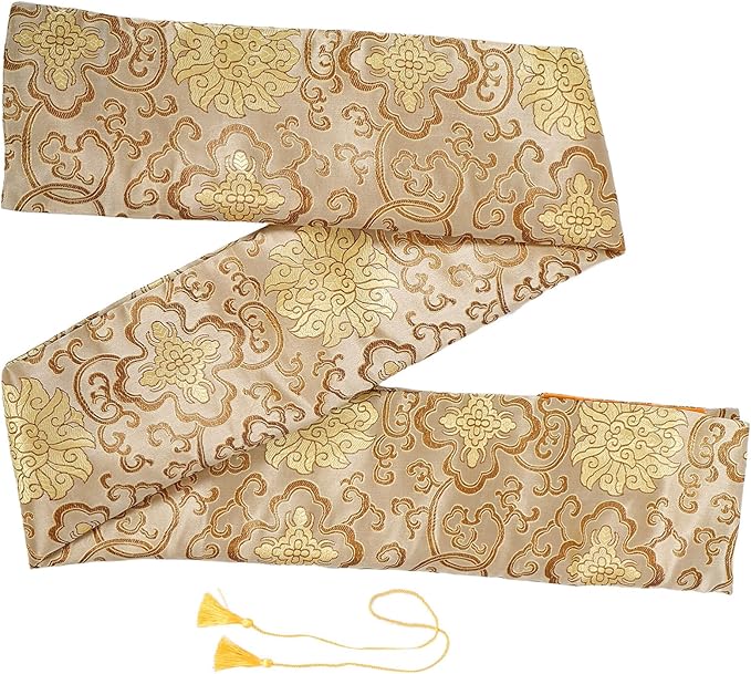 Silk Bag, Katanas Wakizashi Cover Carry Bag Chinese Taichi Carrying Bag Cover Case Pouch with Golden Tassel for Cosplay