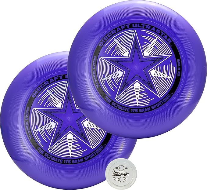 Discraft Ultrastar Ultimate Discs 1 & 2 Packs, Standard Size, for Competitive & Casual Play