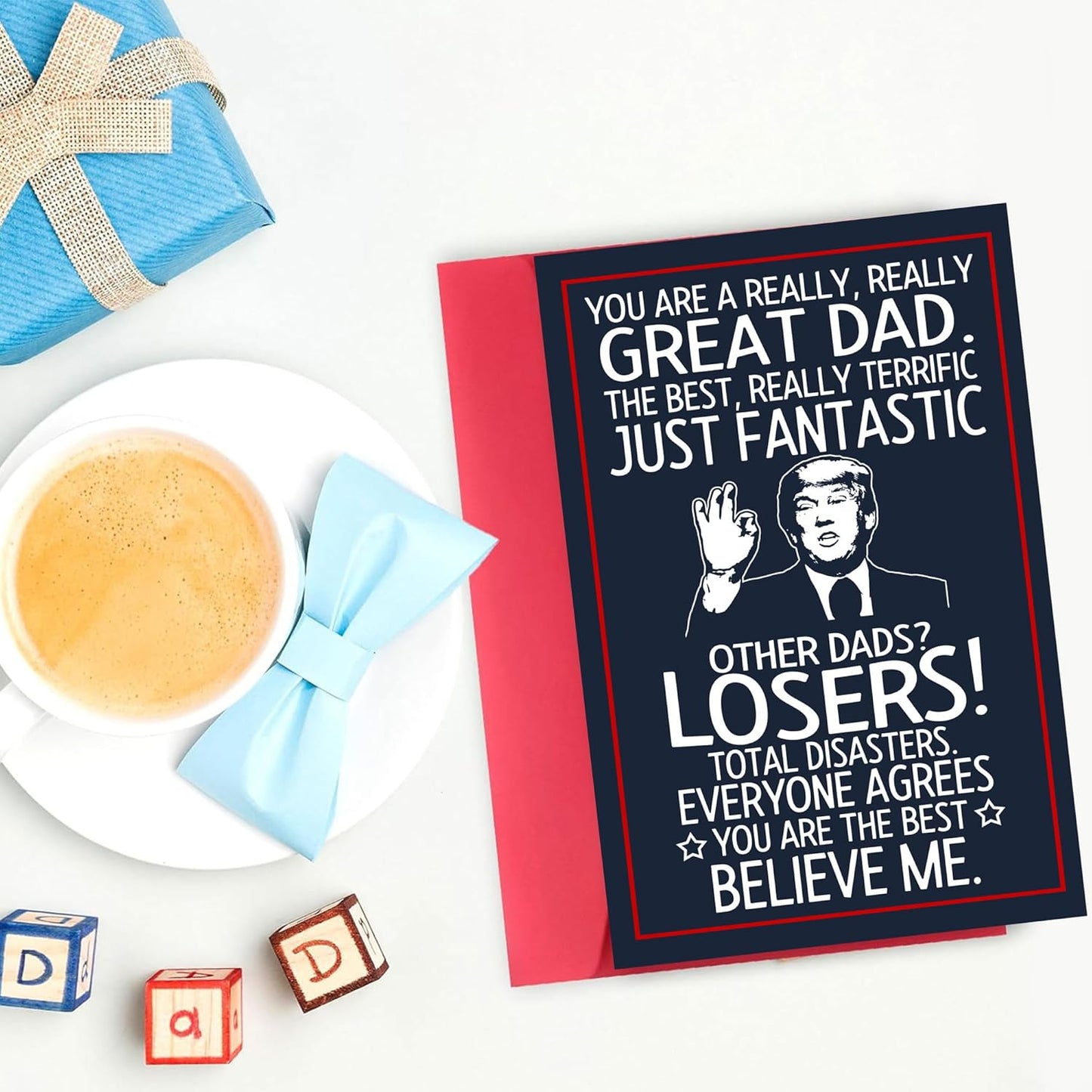 Regine Switzerland Funny Father's Day Card - Heartfelt Message for Dad | Perfect for Birthdays & Special Occasions