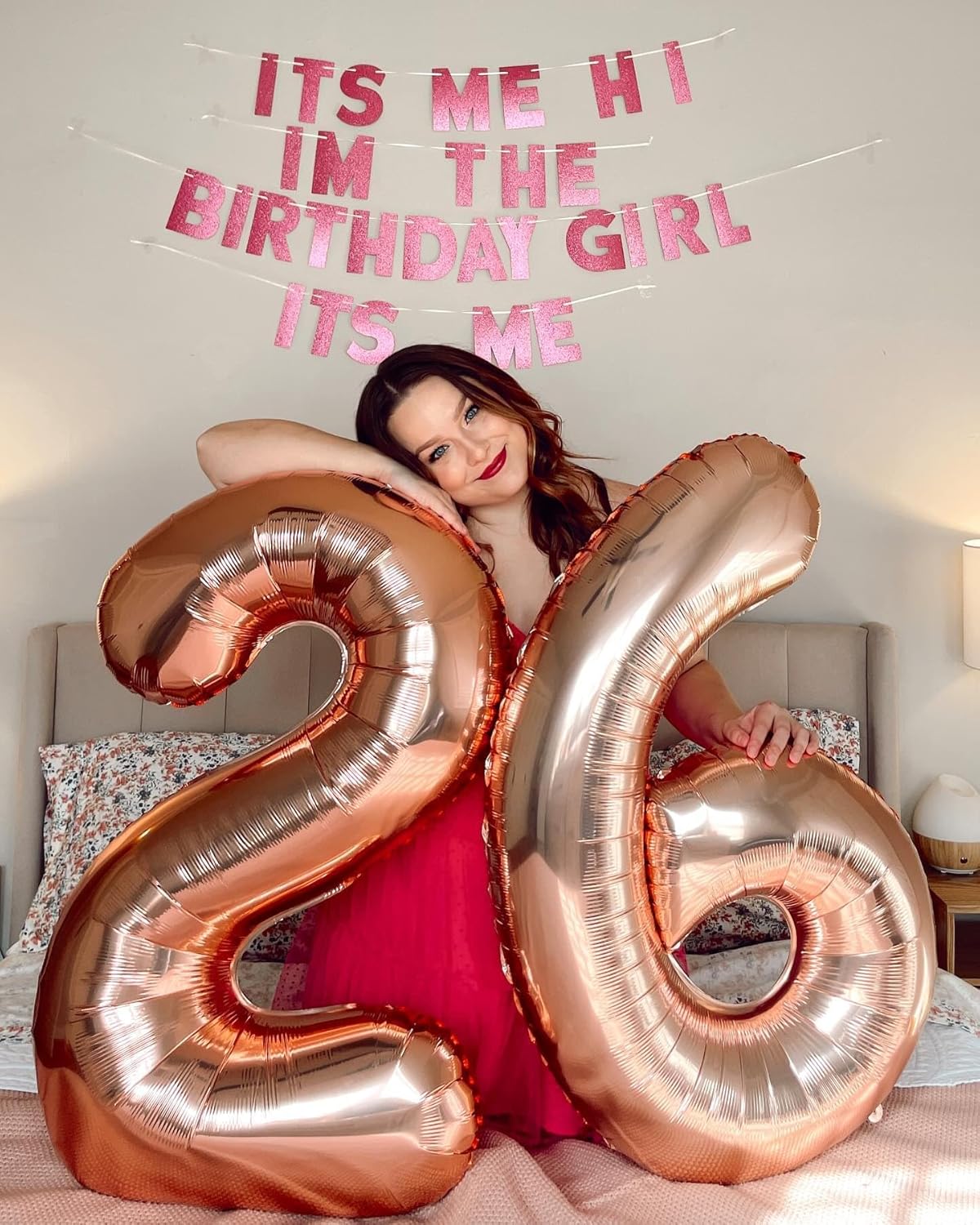 Rose Gold Number 18 Balloon - 40 Inch 18th Birthday Decoration for Women & Men