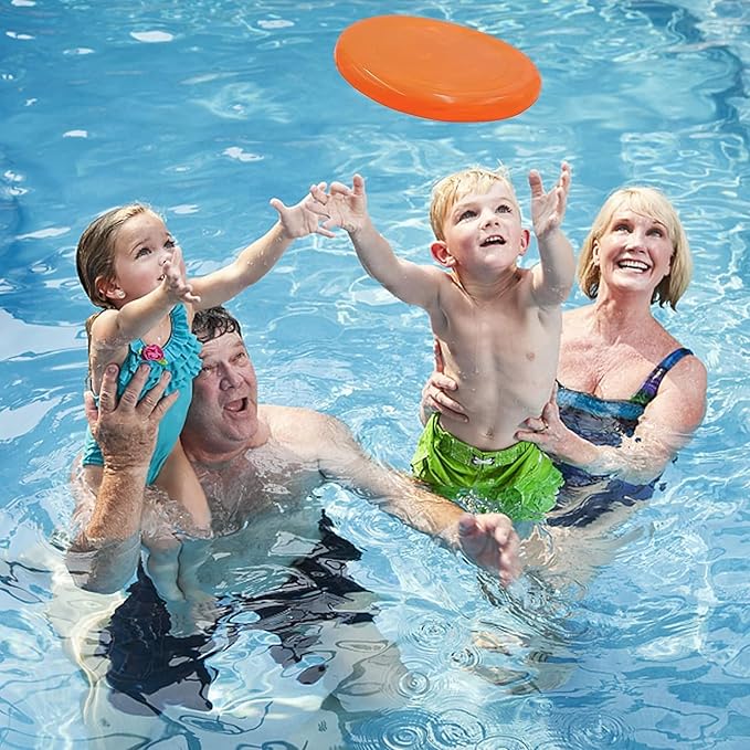 Sand Beach Toys, Jumbo 8" Flying Disc Toys For Kids Adults, Sport Yard Disc Toy For Outdoor Beach Accessories Backyard, Lawn, Park, Flying Ring Gift Set Boys Girls, Holiday Stocking Stuffer(8 PACK)