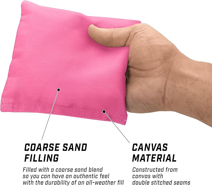 GoSports Classic Cornhole Bean Bags Set of 4-16 Colors Available - Regulation All Weather, Mix and Match