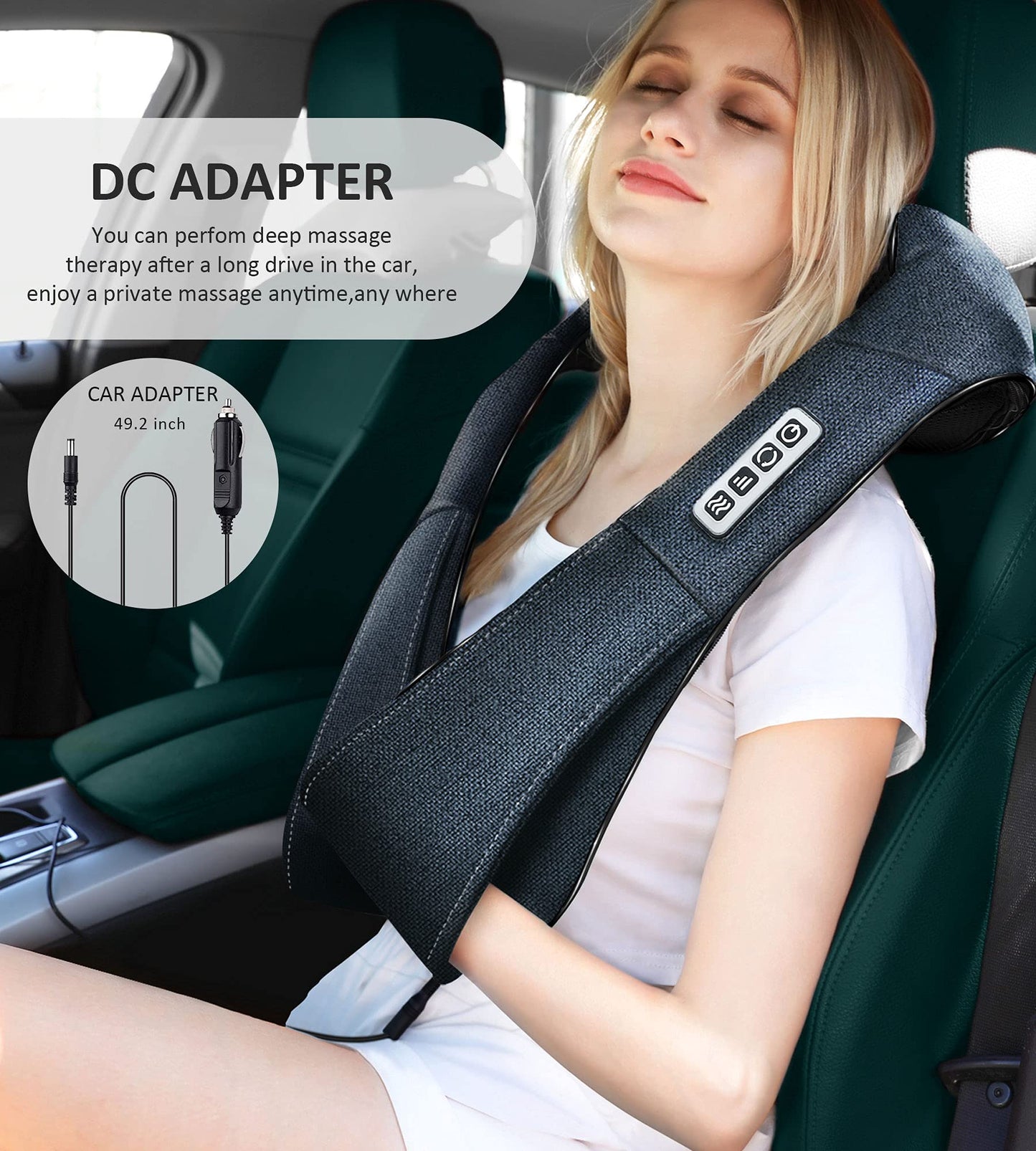 Mo Cuishle Father's Day Dad Gifts, Shiatsu Neck and Back Massager with Heat – Deep Kneading for Shoulder – Ideal Gift for Husband Men Women Mom Him Her – Perfect for Christmas, Mothers Day, Birthdays