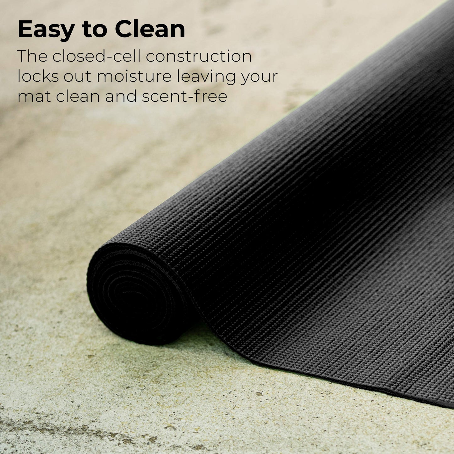 Hello Fit 10-Pack Yoga Mat, 68" x 24" Non Slip Exercise Mat, 4mm Thick Gym Mat for Fitness and Stretching, Bulk Non Toxic Yoga Mats for Schools and Studios, Black