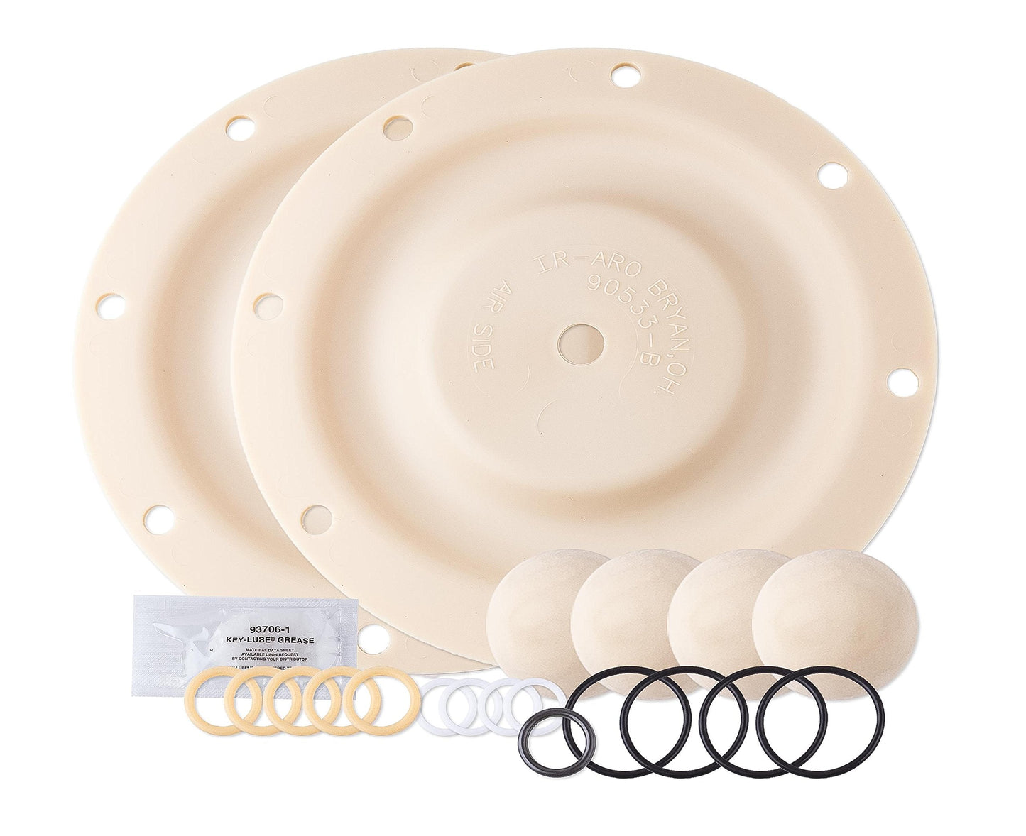 ARO 637119-EB-C Fluid Section Service Kit with Santoprene Balls & Diaphragms