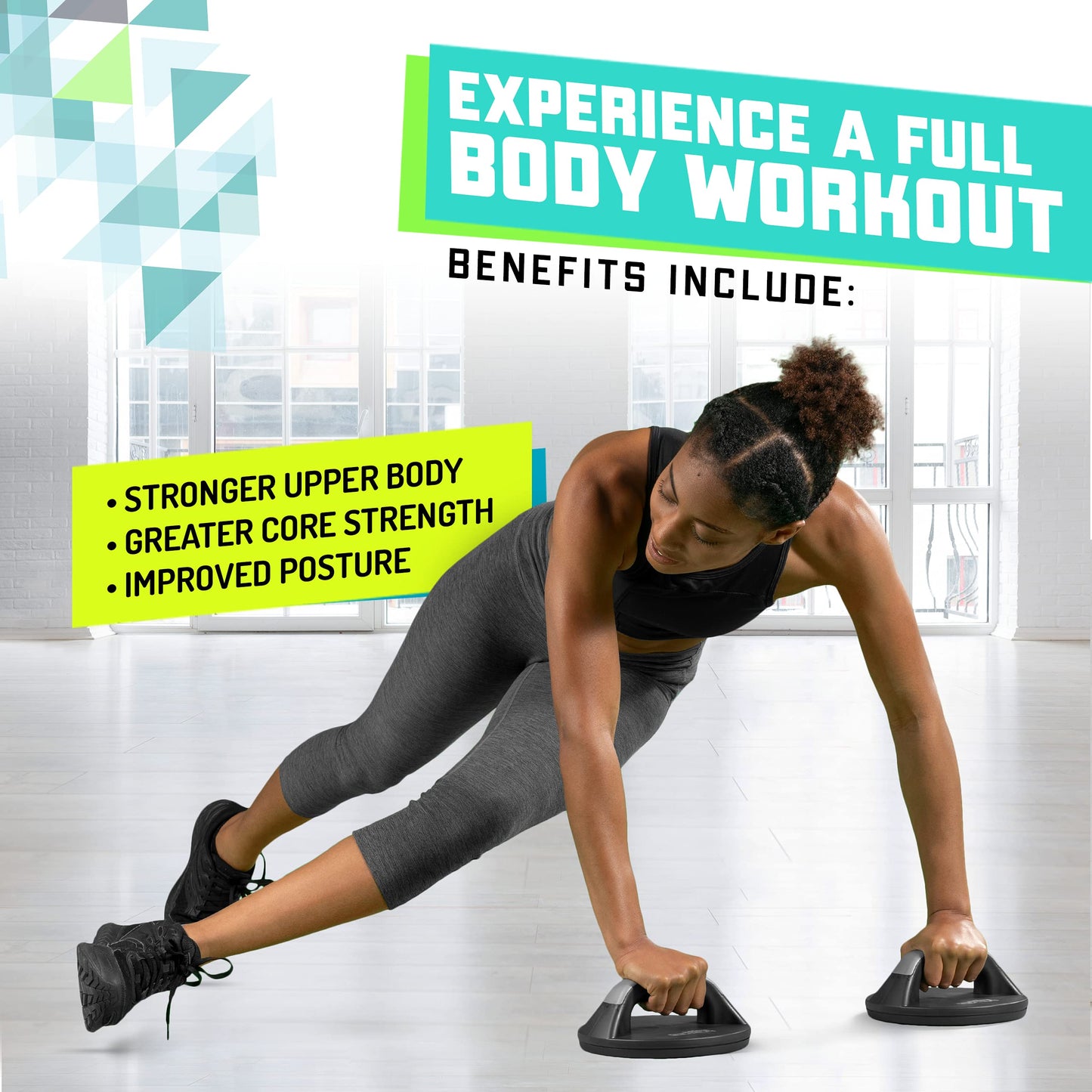 Elite Sportz Push Up Bars - You Will Feel Less Wrist Pain Than When Doing Normal Pushups. Very Sturdy and Won’t Slide Around