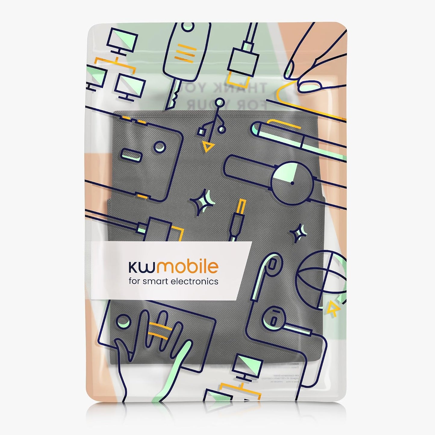 31-32" kwmobile Monitor Cover Compatible with monitor - Dust Cover Computer Screen Protector - Black