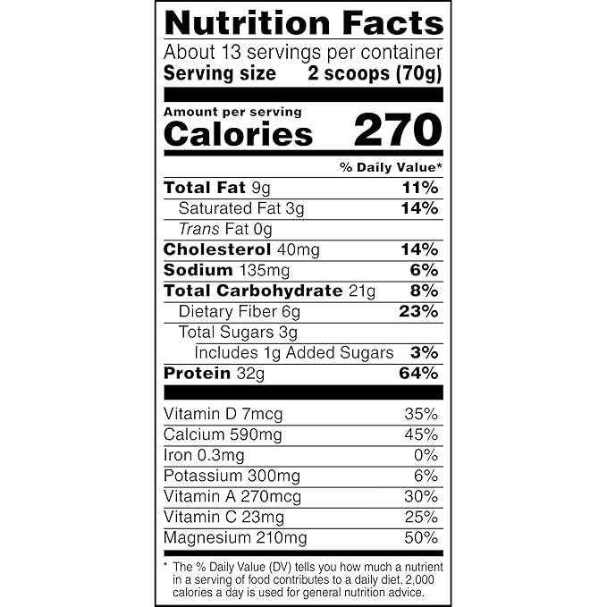Muscle Milk Genuine Protein Powder, Strawberries ?˜N Crème, 1.93 Pounds, 13 Servings, 32g Protein, 3g Sugar, Calcium, Vitamins A, C & D, NSF Certified for Sport, Energizing Snack, Packaging May Vary