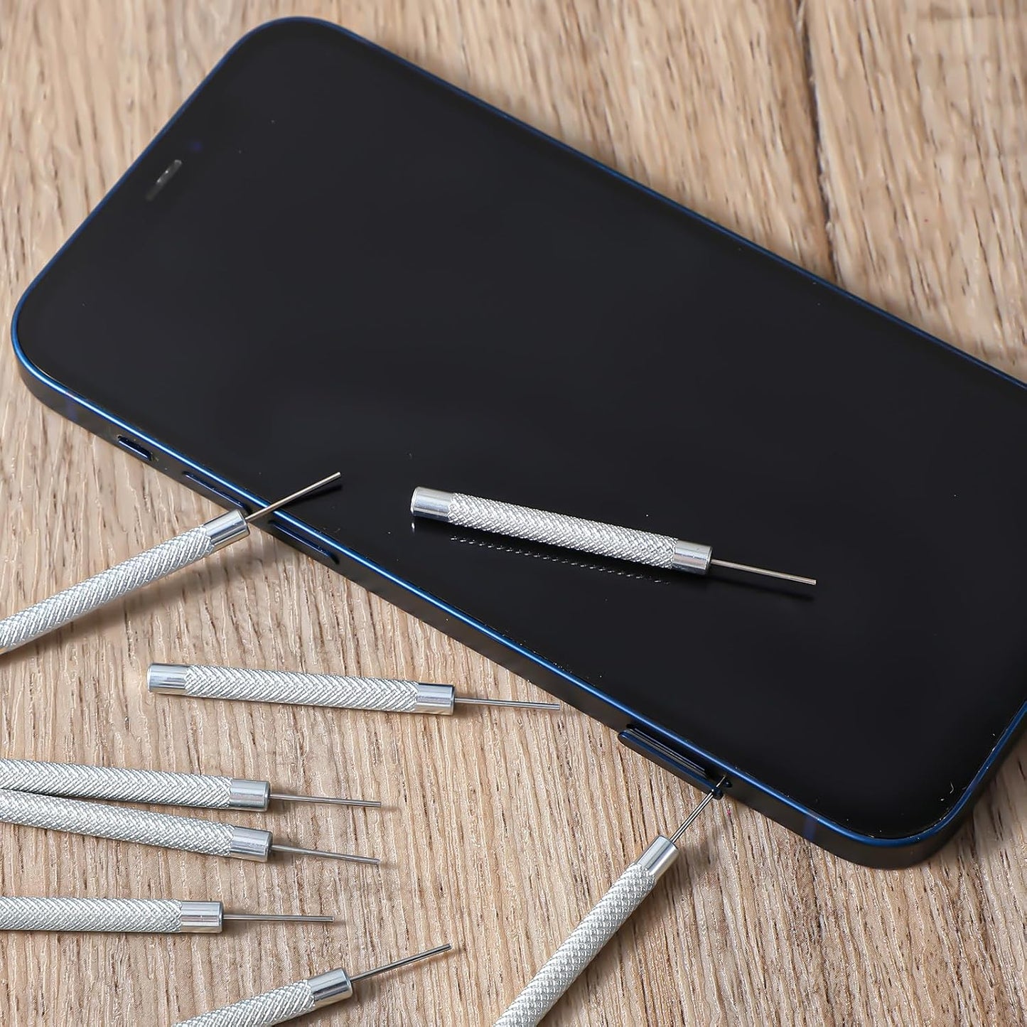 AOZUO 16 Pcs SIM Card Removal Pin, SIM Card Tray Ejector Pins Removal Opening Tool Watch Chain Link Remover Pin Tools