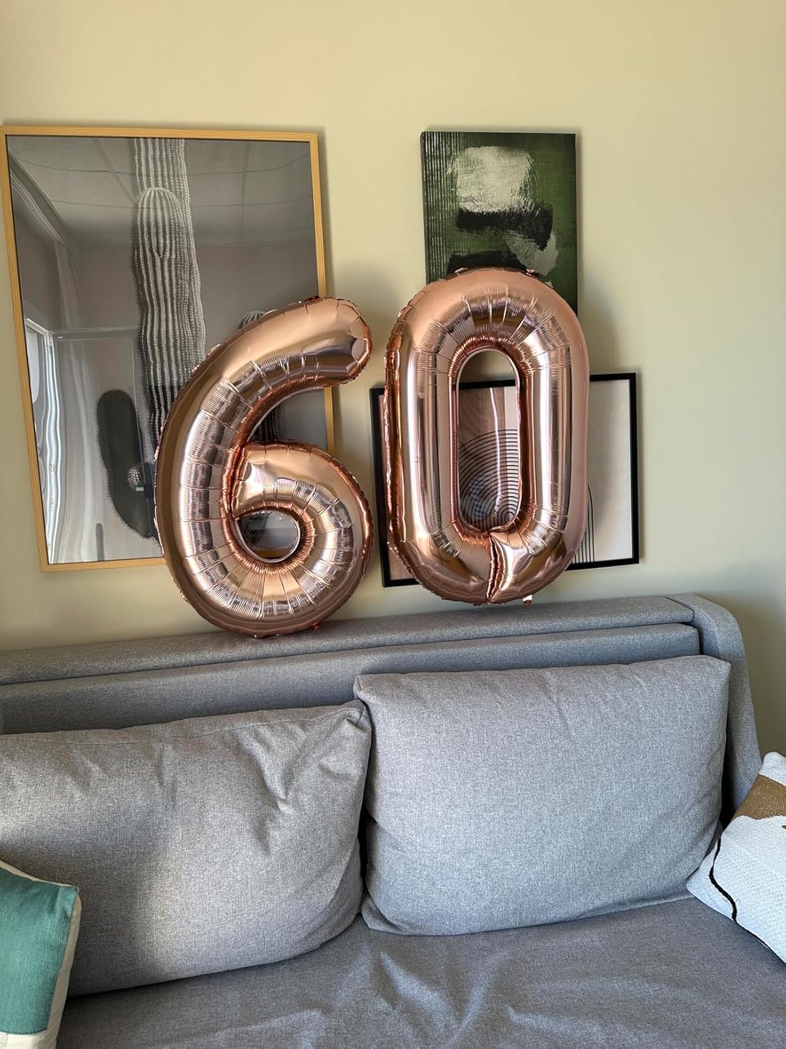 Numbers 26 Balloon - Rose Gold 40 Inch Digital Balloon for 26th Birthday Party Decorations