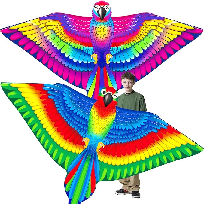 YongnKids Kite for Kids Age 4-8 8-12, Large Kites for Boys Adults Easy to Fly & Assemble, with 328ft String,Perfect for Beach Trip Park Family Activities Outdoor Games