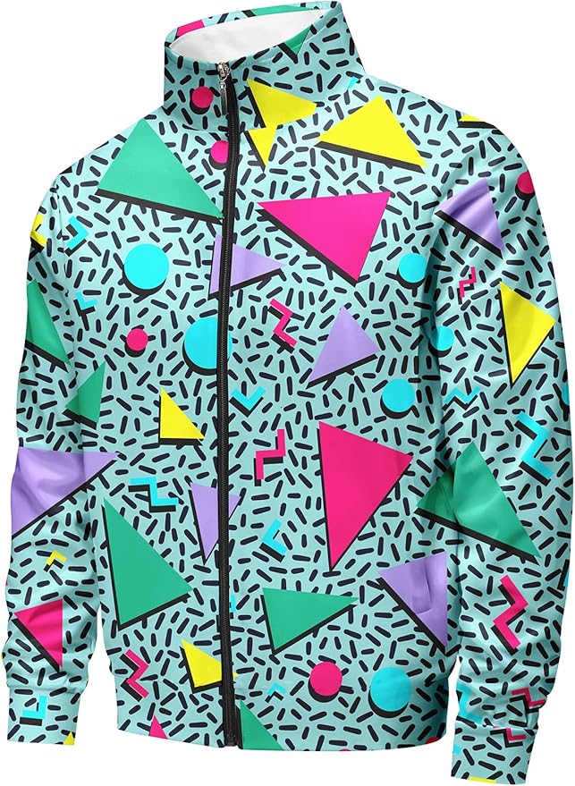 DOOPCCOR Men Track Suits Sets 80s outfit for men tracksuits sweatsuits 2 Piece sets Zip Casual Jogging 2 Knit Beanie