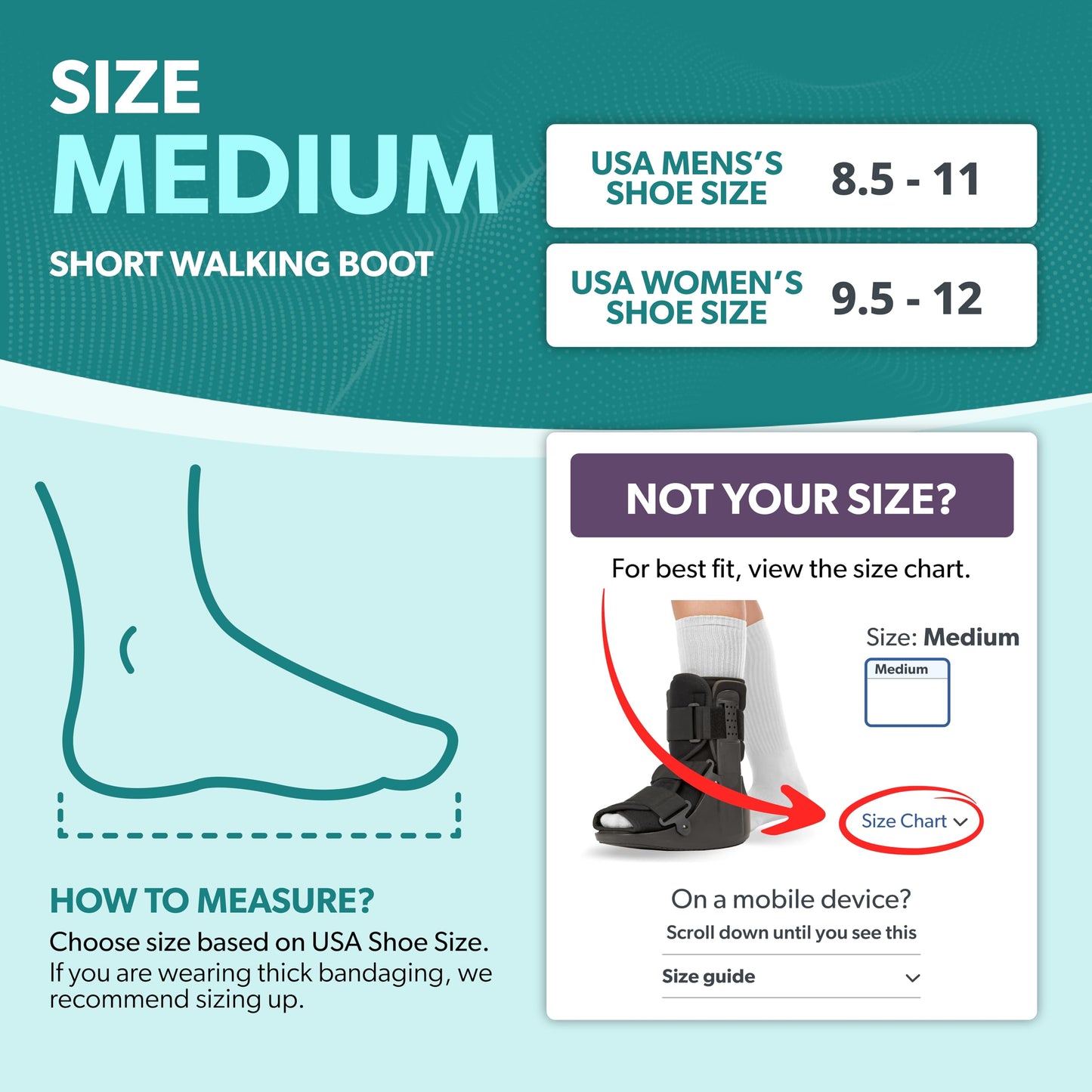 BraceAbility Short Walking Boot - Orthopedic Medical Walker Cast for Broken Toe Injuries, Sprained Ankles, Metatarsal Stress, Post-Op Support Left or Right Foot Fracture Shoe Fits Men and Women (M)