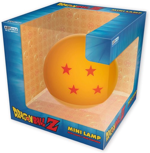ABYSTYLE Dragon Ball Z 4 Star Mini LED Desk Lamp - Soft Warm Yellow Light | 3.2" Anime Decor Gift