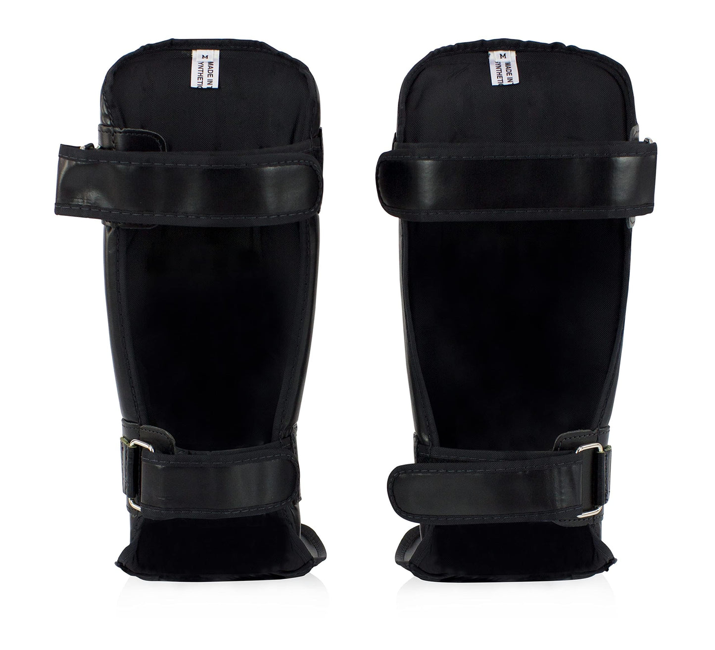 Fairtex SP3 Muay Thai Shin Guards for Men, Women, Kids | MMA Training, Kickboxing | Premium, Lightweight & Durable |Avoid shin splints During Training, Sparring (Black, Medium)