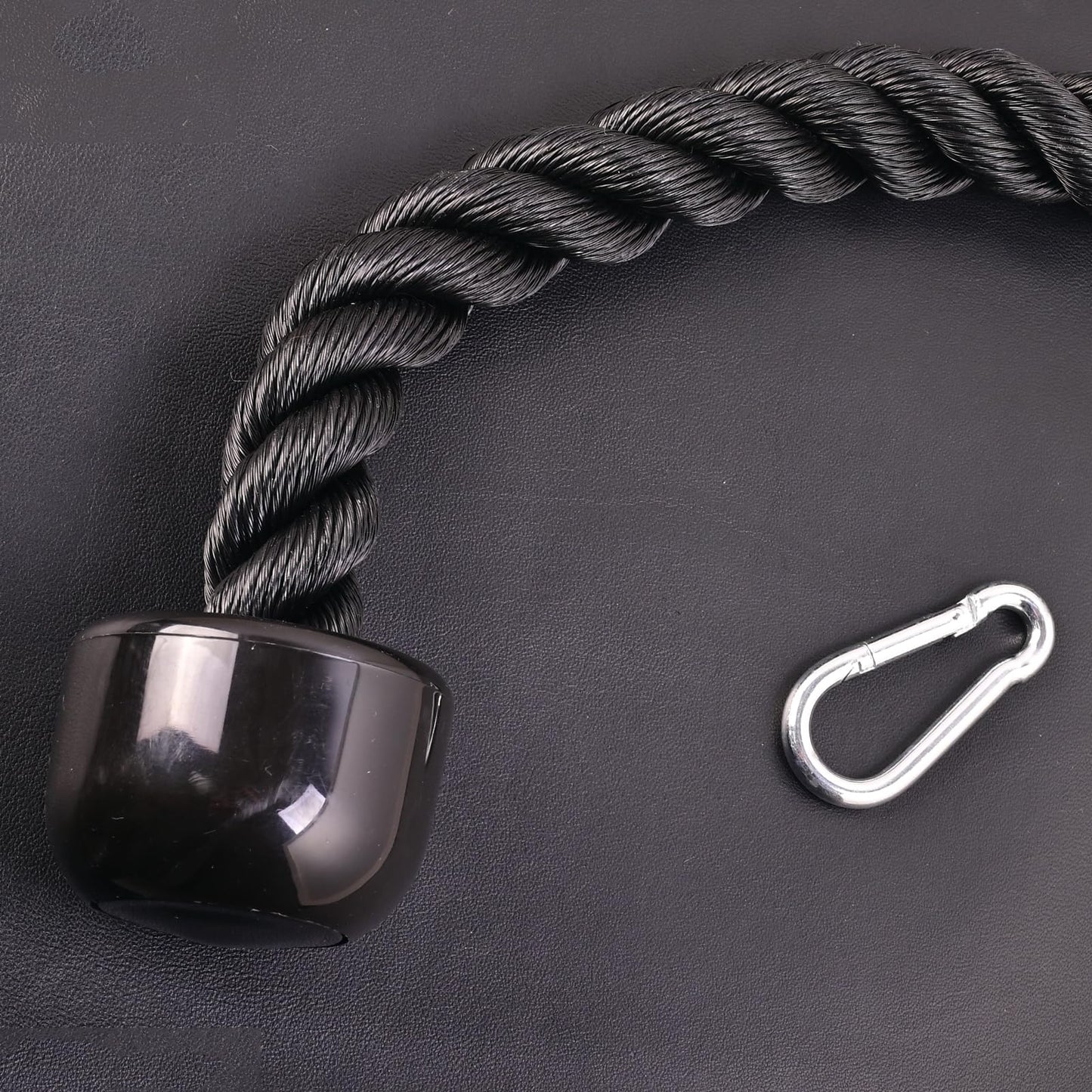 Heavy Duty Tricep Rope Compatible with Pulldown Bowflex Cable Machine, Easy to Grip & Non Slip Cable Attachment Ideal for Home Gym Pull Down System