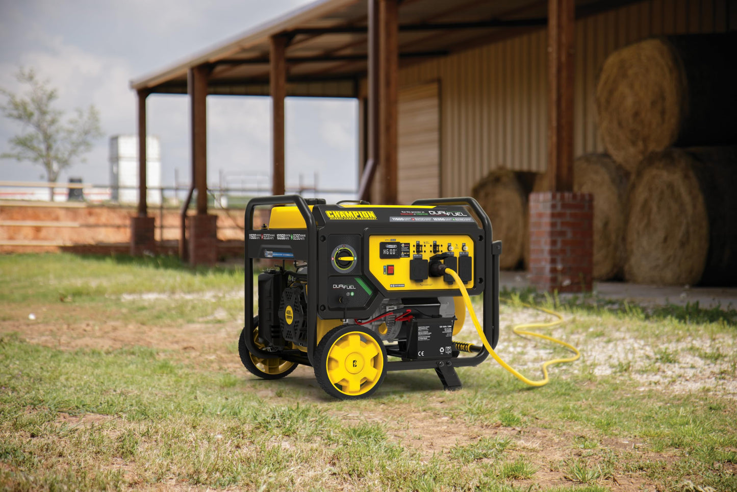 Champion Power Equipment 11,500-Watt Electric Start Dual Fuel Home Backup Portable Generator with Free 3-Year Warranty