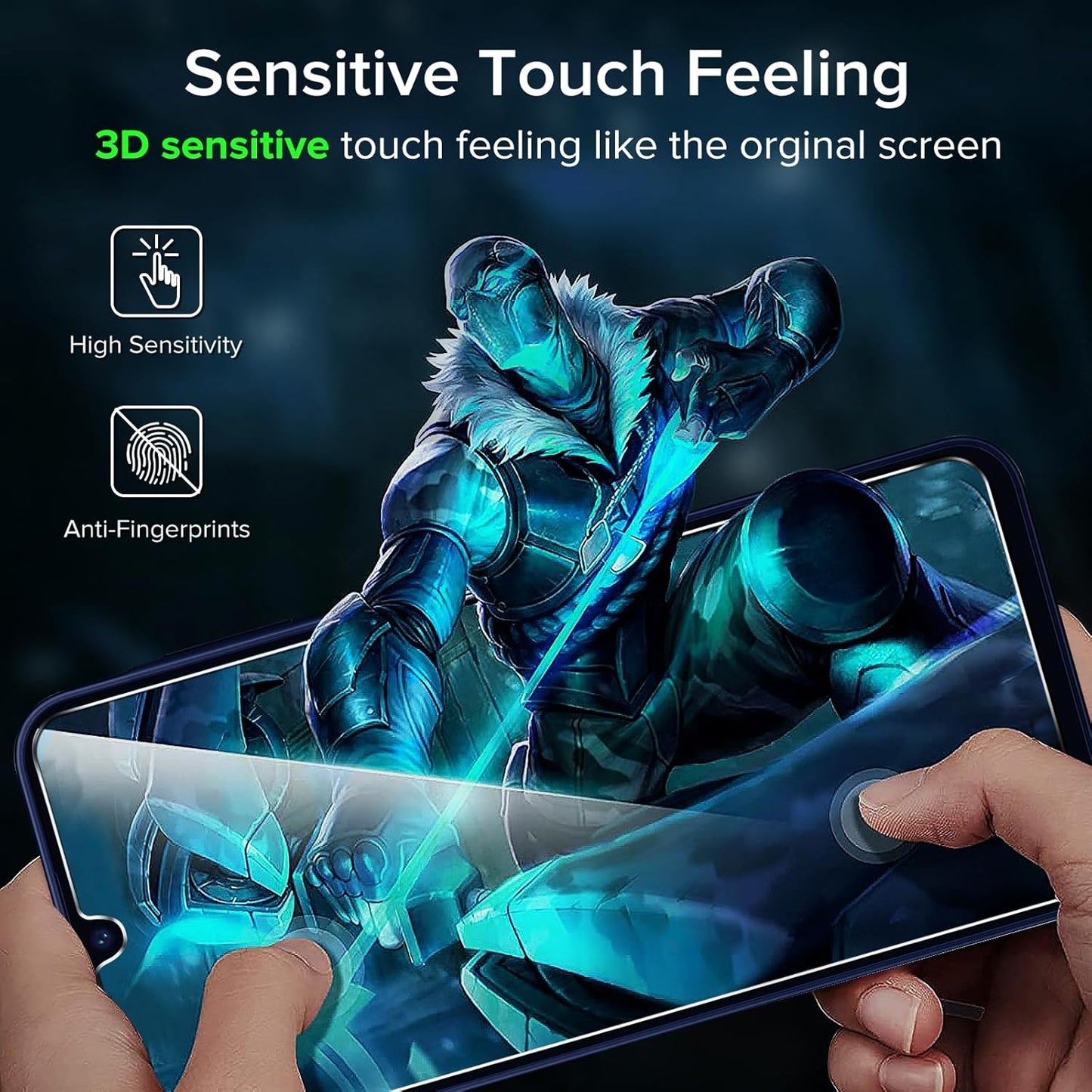 A17 5G/Galaxy A16 5G, 6.7-inch, 2-Pack ivoler Screen Protector for Samsung Galaxy Tempered Glass Film, Alignment Frame