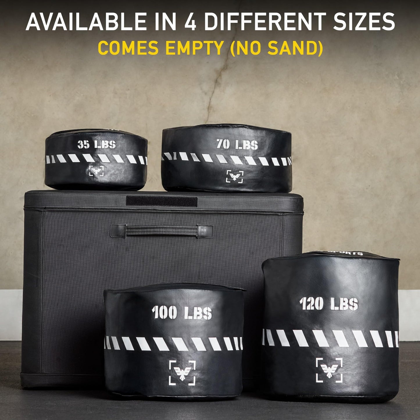 Elite Heavy-Duty Strongman Workout Sandbag – Unfilled Fitness Sand Bag for Weight Training, Full-Body Workout, Cross Training, Powerlifting, Combat & Military Use – Durable for Commercial and Home Gym