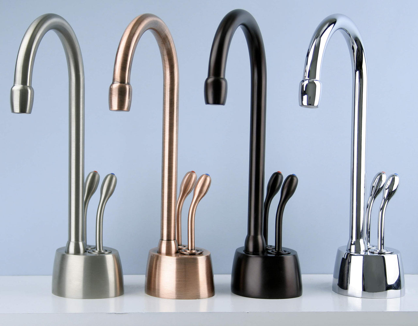 Westbrass D272-12 Develosah Hot/Cold Dispenser with Two Handle Hot and Cold Water Dispenser Faucet, Oil Rubbed Bronze