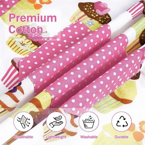 HKKDKTA Kids Aprons for Cooking,Kids Chef Hat and Apron with Large Pocket for Baking Cupcake kids Apron for 6-12 Years