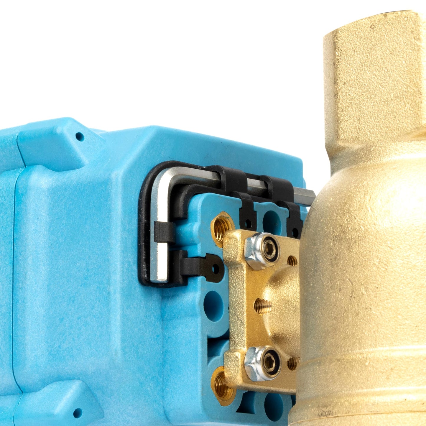 U.S. Solid 1-1/2" Motorized Ball Valve with US Plug 110VAC Brass Electrical Ball Valve, IP67, Manual Override, Direction Display Auto Return, Normally Closed, IP67