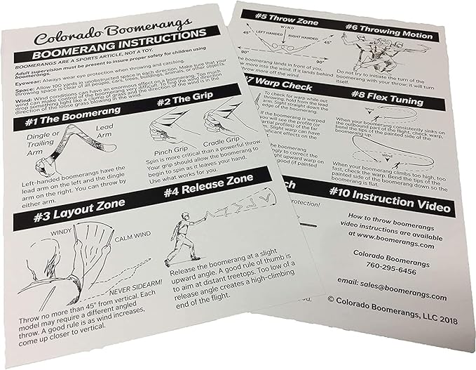 Dinorang Blue Boomerang - Great Beginner Boomerang for Kids or Adults. Soft and Safe.