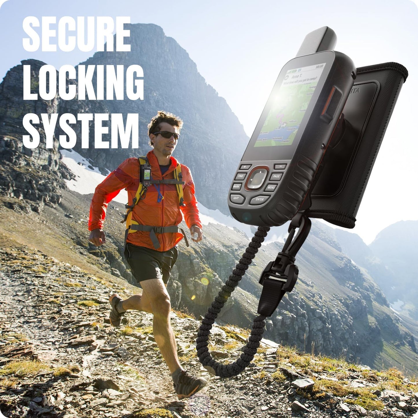 TUSITA Backpack Tether Accessory Compatible for Garmin Handheld eTrex GPSMAP Rino Series - GPS System Accessories