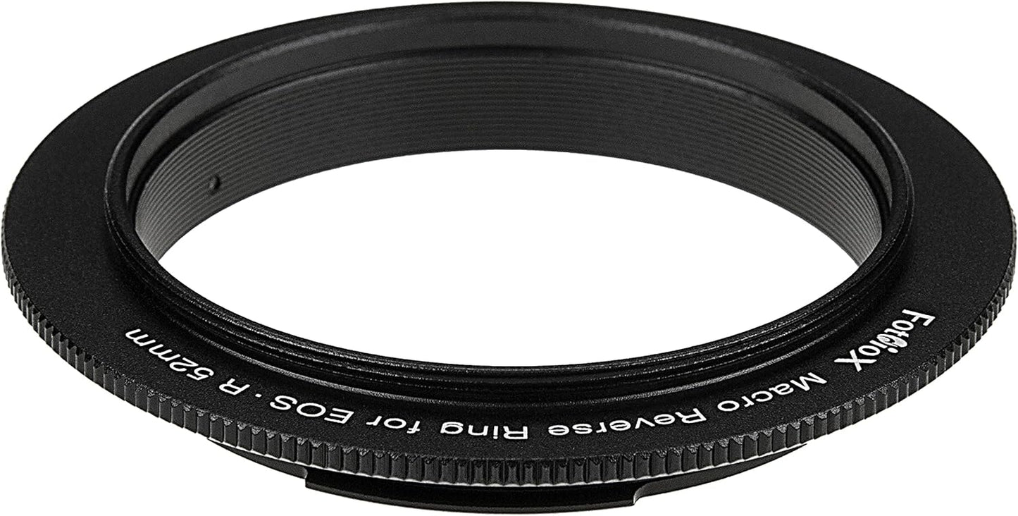 Fotodiox 52mm 52mm Cameras,Black,52-CRF Macro Reverse Ring Compatible with Canon RF - Camera Mount to Filter Thread