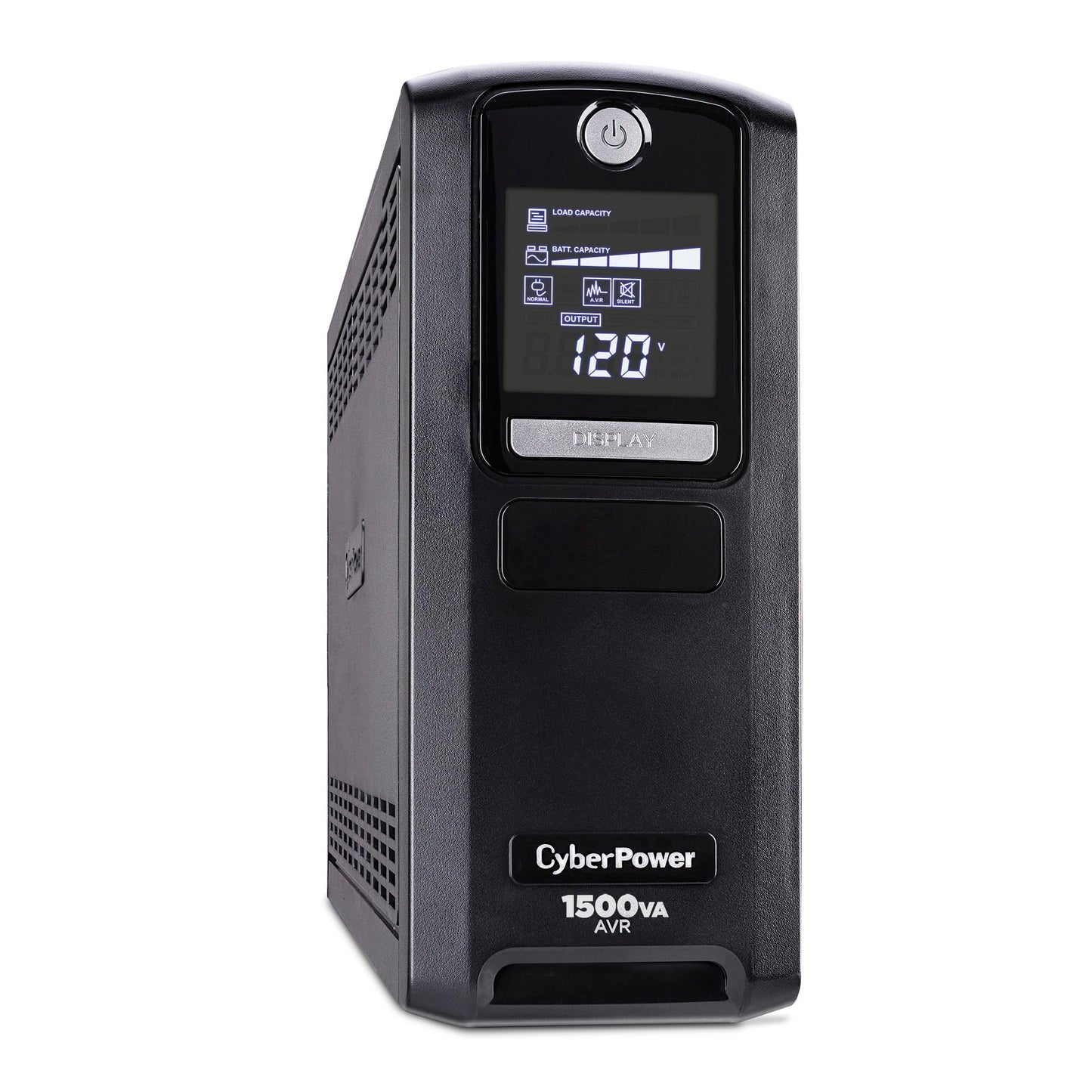 CyberPower LX1500GAVR Line‑Interactive UPS Battery Backup and Surge Protector, 1500VA/900W, AVR, 12 Outlets, LCD Display, Tower Design, UL Certified