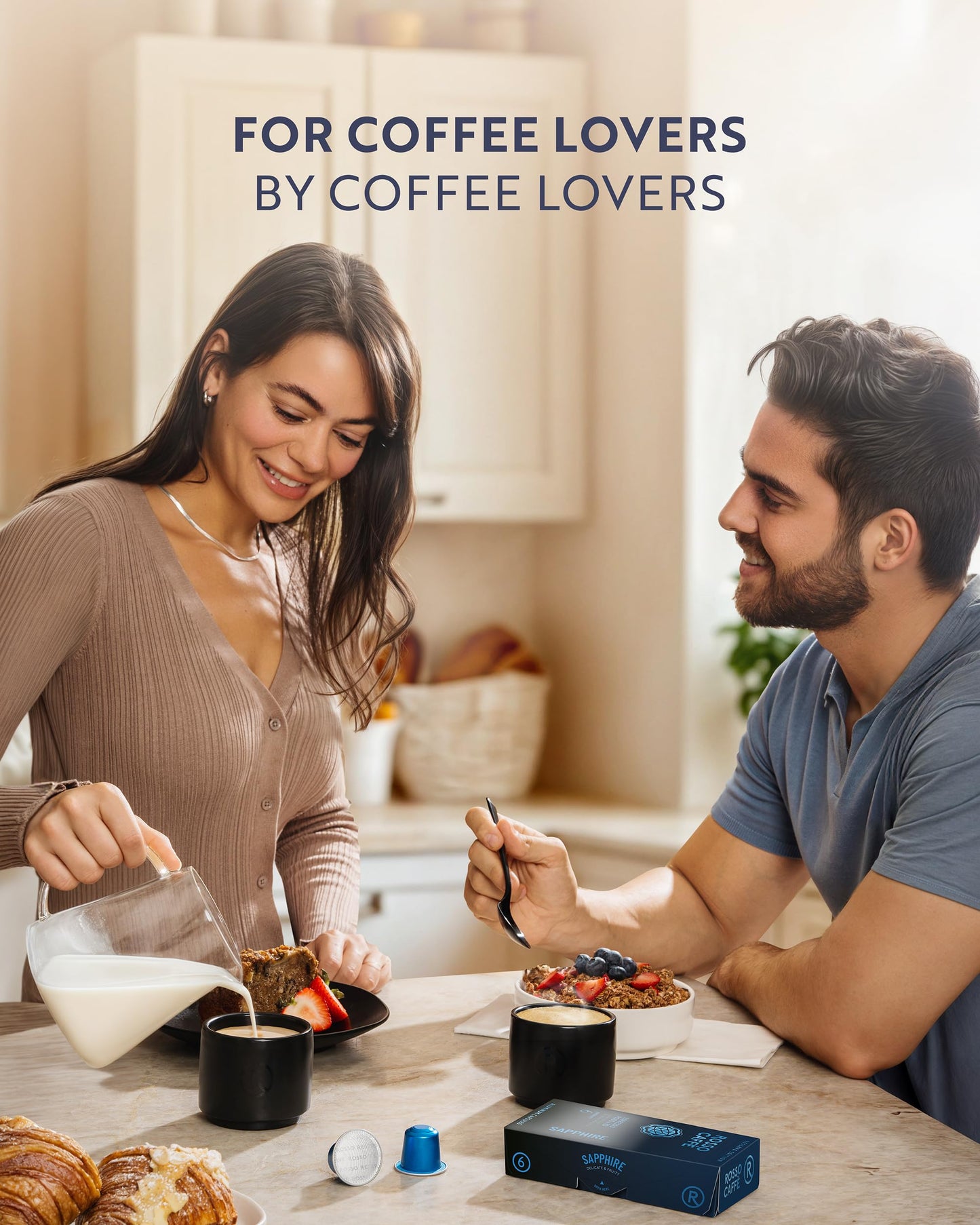ROSSO CAFFÈ Espresso Coffee Pods, Compatible with Nespresso Original Machines, Reserve Variety Pack, 160 Capsules - Made in Italy